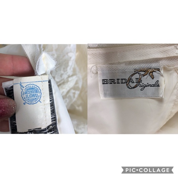 Vintage 70’s empire lace wedding dress costume - Picture 7 of 8